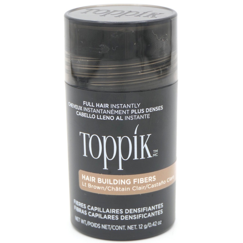 Toppik Hair Building Fibers Light Brown 0.42 oz Full Hair Instantly
